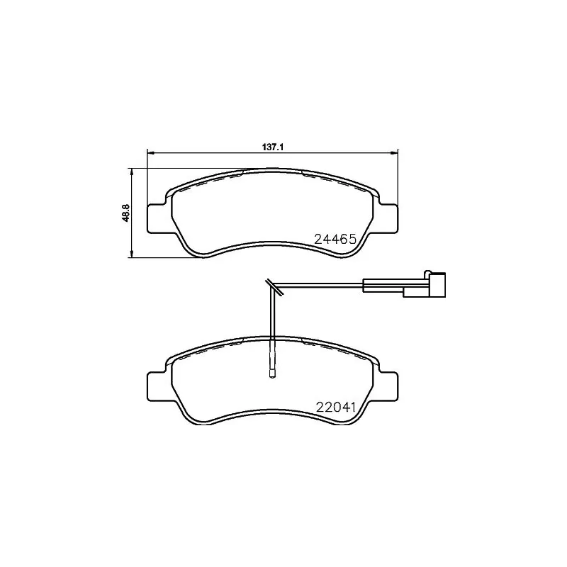 BREMBO P61125 Juego de pastillas de freno