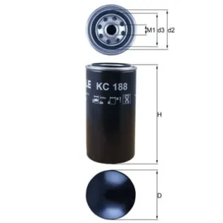 MAHLE KC188 Filtro combustible