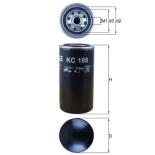 MAHLE KC188 Filtro combustible