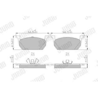 JURID 573833J Juego de pastillas de freno