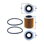 MAHLE OX386D Filtro de aceite