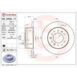 BREMBO 08.D432.11 Disco de freno (Unidad)
