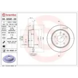 BREMBO 08.9580.20 Disco de freno (Unidad)