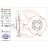 BREMBO 09.9145.11 Disco de freno (Unidad)