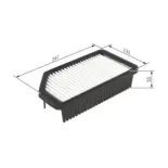 BOSCH F026400414 Filtro de aire