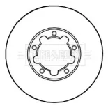 BORG & BECK BBD5232 Disco de freno (Unidad)
