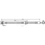 BORG & BECK BBH7663 Tubo flexible de frenos