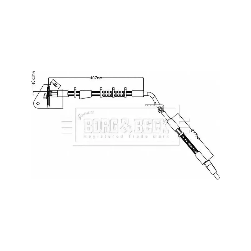 BORG & BECK BBH8209 Tubo flexible de frenos