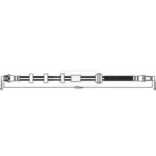 BORG & BECK BBH8238 Tubo flexible de frenos