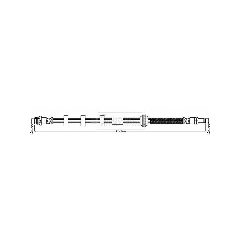 BORG & BECK BBH8238 Tubo flexible de frenos