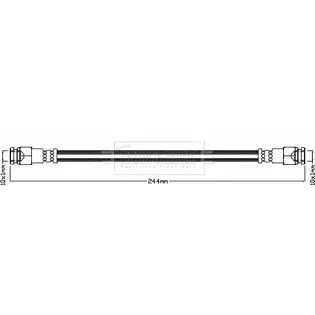 BORG & BECK BBH8382 Tubo flexible de frenos