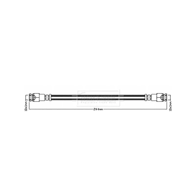 BORG & BECK BBH8382 Tubo flexible de frenos
