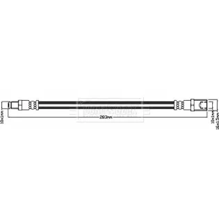 BORG & BECK BBH8448 Tubo flexible de frenos