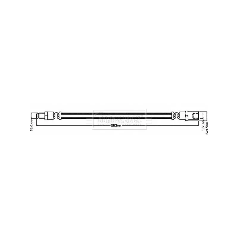 BORG & BECK BBH8448 Tubo flexible de frenos