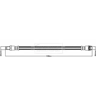 BORG & BECK BBH8594 Tubo flexible de frenos