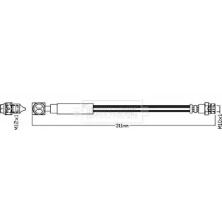 BORG & BECK BBH8598 Tubo flexible de frenos