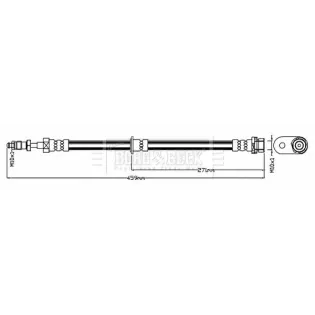 BORG & BECK BBH8706 Tubo flexible de frenos