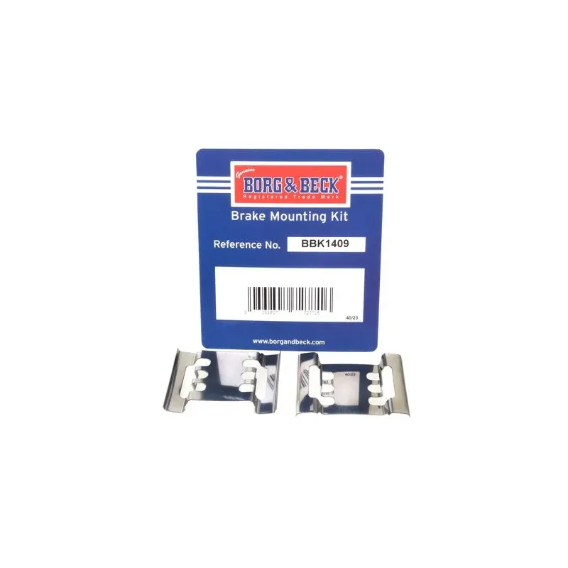 BORG & BECK BBK1409 Kit de accesorios, pastillas de frenos