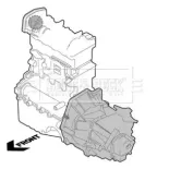 BORG & BECK BEM4433 Soporte, motor