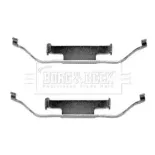 BORG & BECK BBK1012 Kit de accesorios, pastillas de frenos
