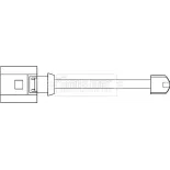 BORG & BECK BWL3107 Contacto de aviso, desgaste de los frenos