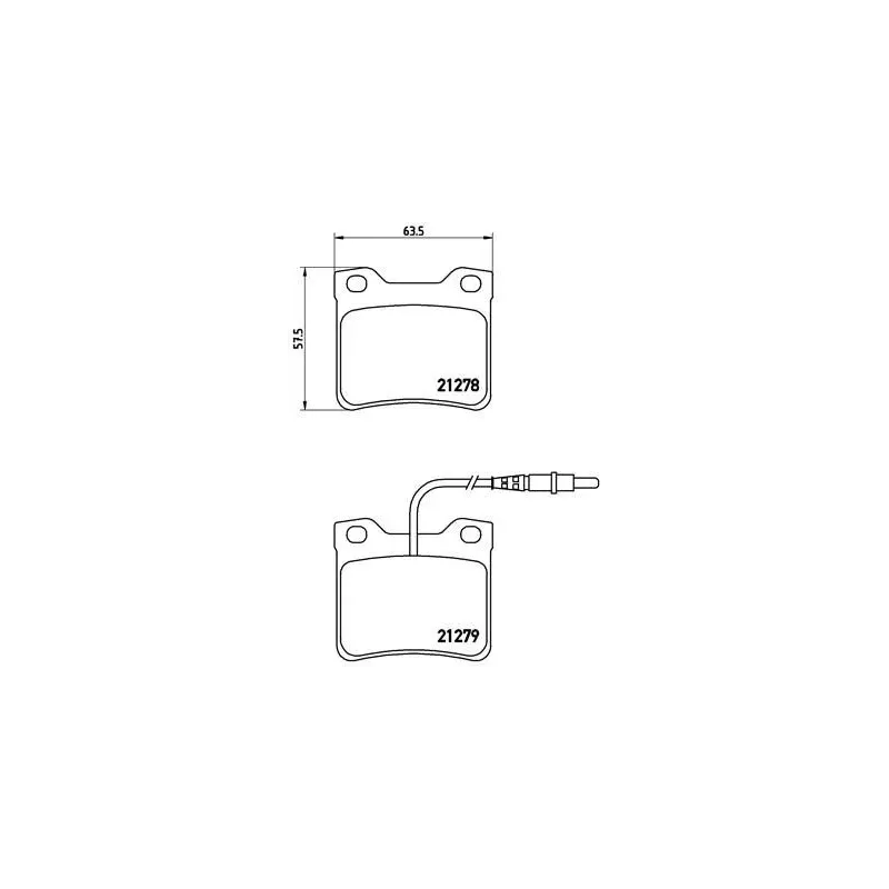 BREMBO P61038 Juego de pastillas de freno