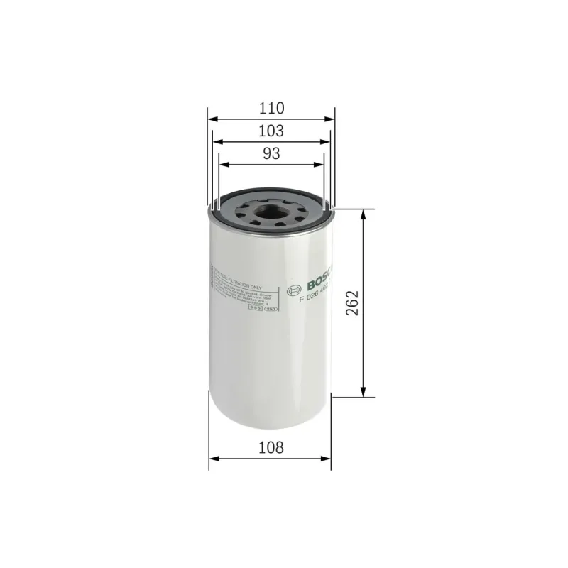 BOSCH F026402017 Filtro combustible