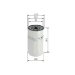 BOSCH F026402017 Filtro combustible