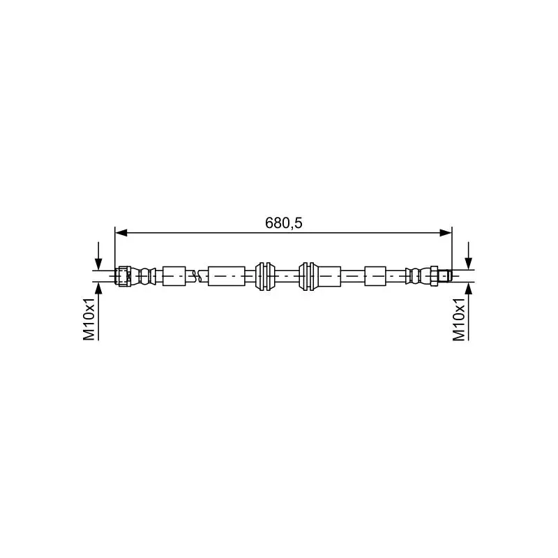 BOSCH 1987481734 Tubo flexible de frenos