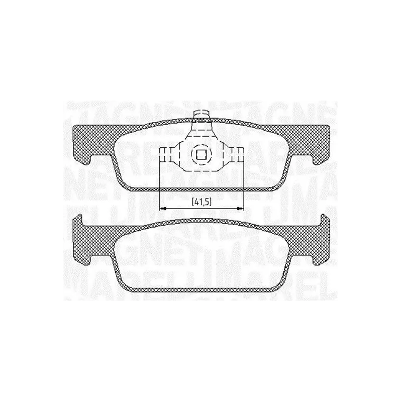MAGNETI MARELLI 363916060717 Juego de pastillas de freno