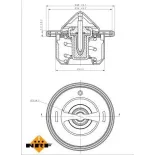 NRF 725097 Termostato, refrigerante