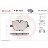 BREMBO P44025 Juego de pastillas de freno
