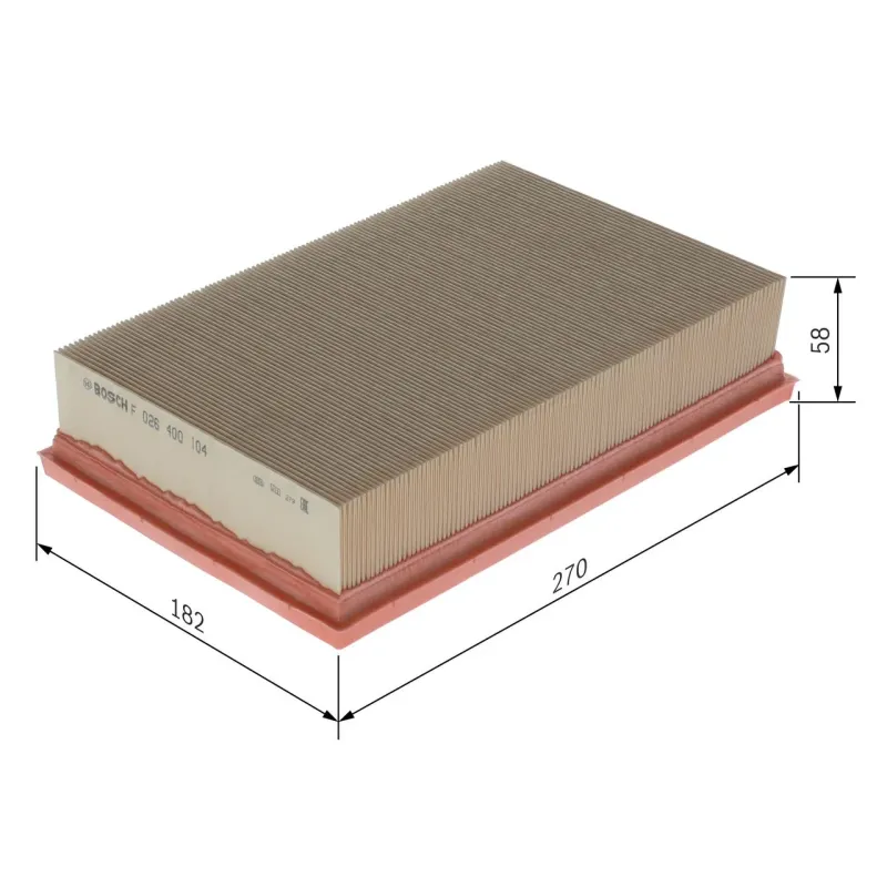 BOSCH F026400104 Filtro de aire