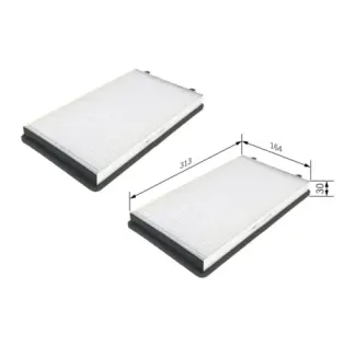 BOSCH 1987432103 Filtro, aire habitáculo