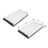 BOSCH 1987432103 Filtro, aire habitáculo