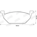 JURID 571985J Juego de pastillas de freno