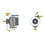 BOSCH 0986041361 Alternador
