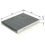 BOSCH 1987432354 Filtro, aire habitáculo