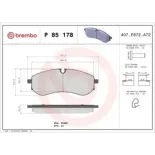 BREMBO P85178 Juego de pastillas de freno