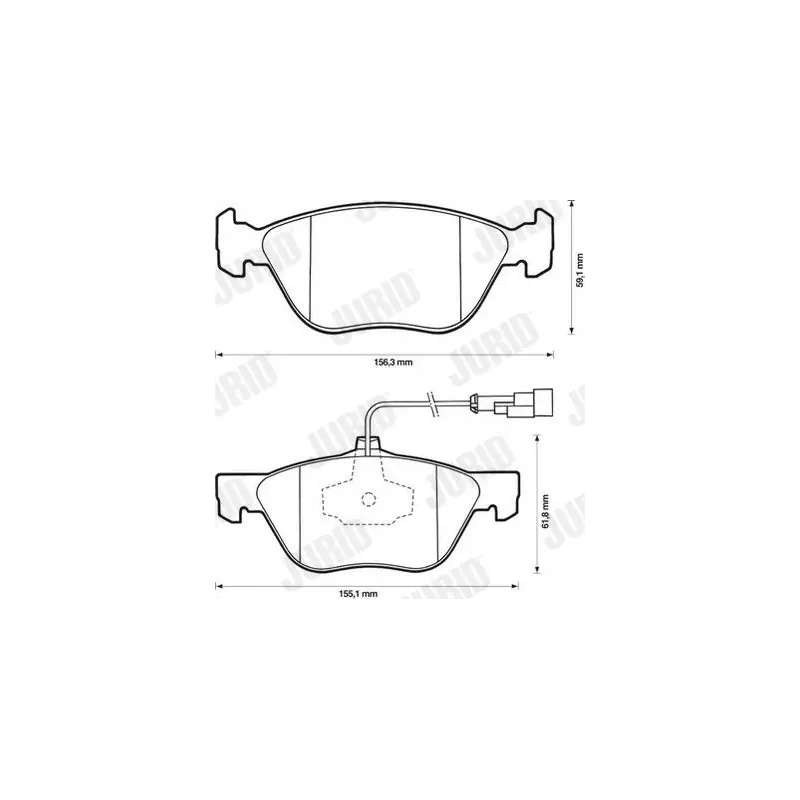 JURID 571884J Juego de pastillas de freno
