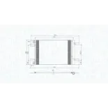 MAGNETI MARELLI 350203766000 Condensador, aire acondicionado