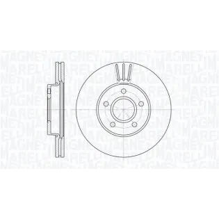 MAGNETI MARELLI 361302040136 Disco de freno (Unidad)