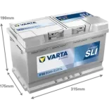 VARTA 580400074K262 Batería de arranque