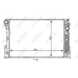 NRF 59108 Radiador, refrigeración del motor