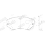 JURID 2922909560 Juego de pastillas de freno