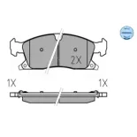 MEYLE 0252519021 Juego de pastillas de freno