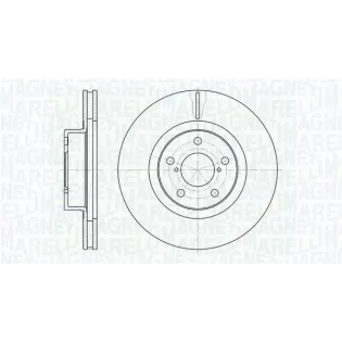 MAGNETI MARELLI 361302040348 Disco de freno (Unidad)