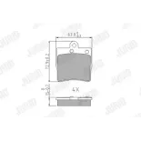 JURID 571925J Juego de pastillas de freno