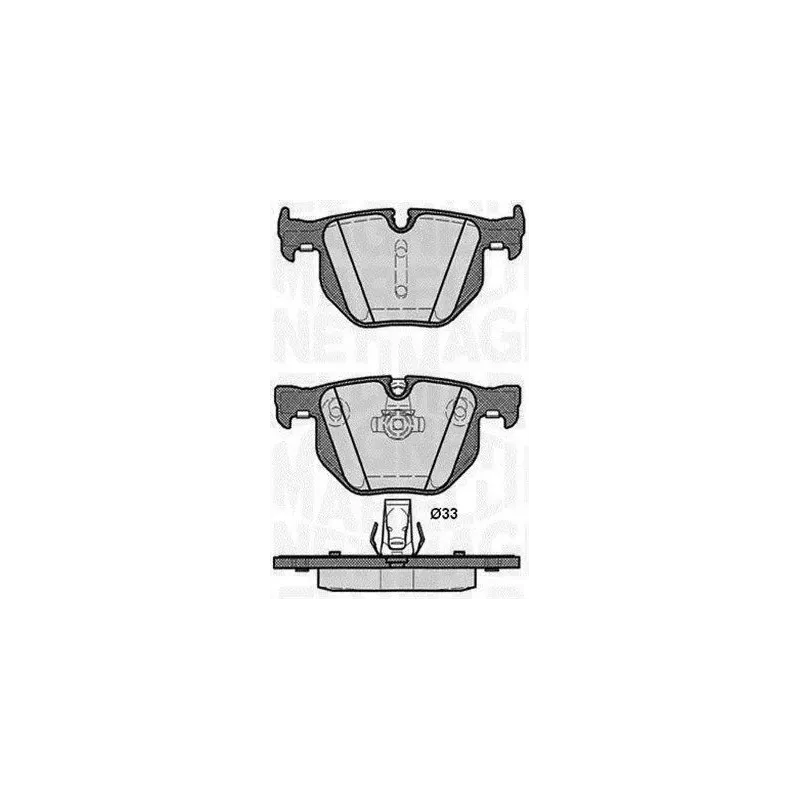 MAGNETI MARELLI 363916060487 Juego de pastillas de freno