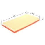 BOSCH F026400122 Filtro de aire